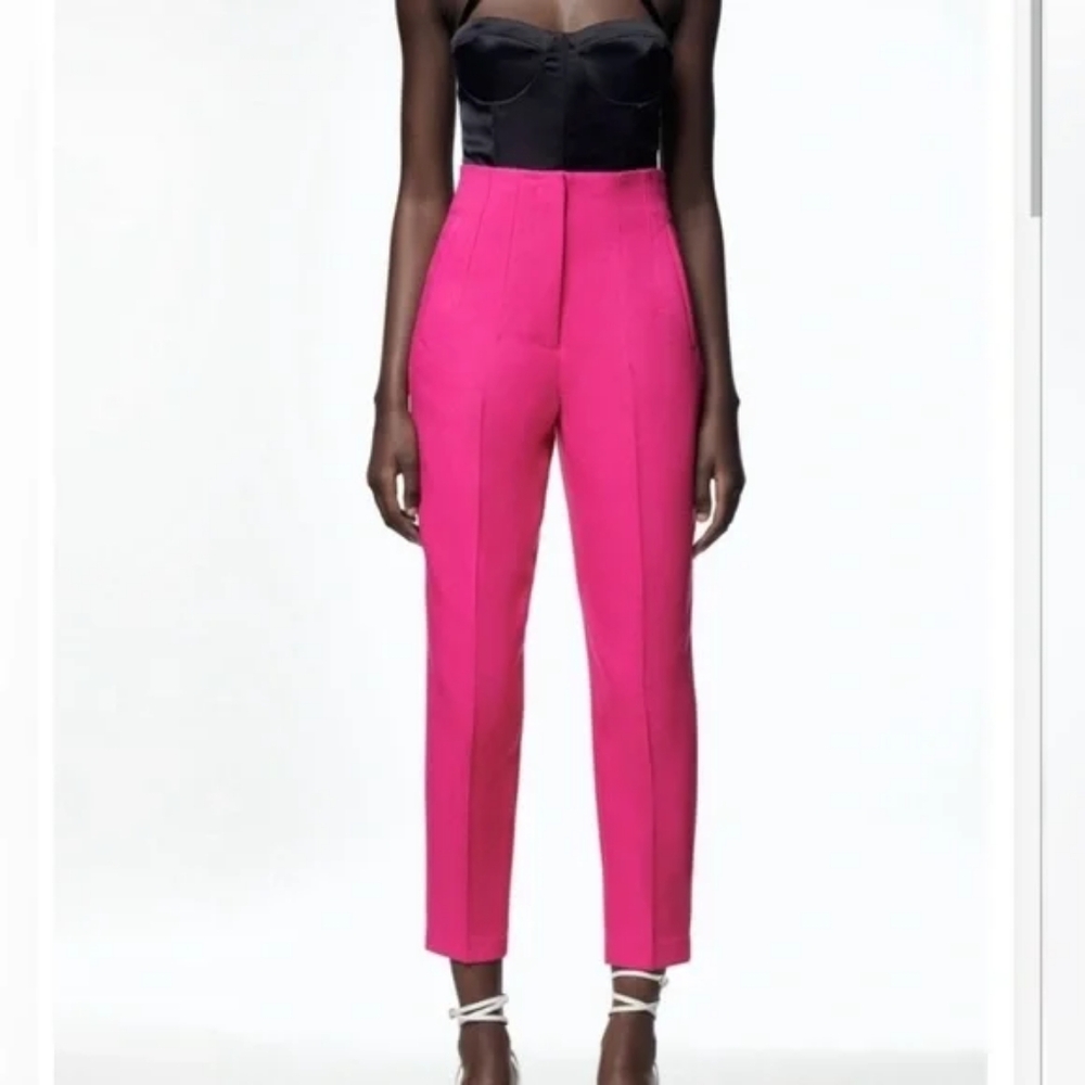Zara Black and Pink Jumpsuit